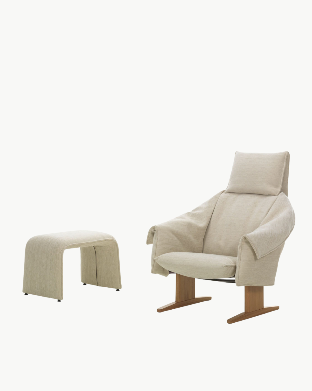 Vitra Iroko cream oak base. png Vitra | Bascule Highback & Bench - Bilde 1